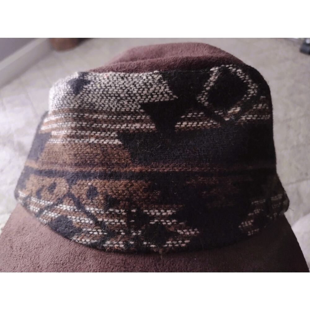 NWT Scala Multi-color Blanket Wool Cadet Cap Hat - Picture 3 of 7
